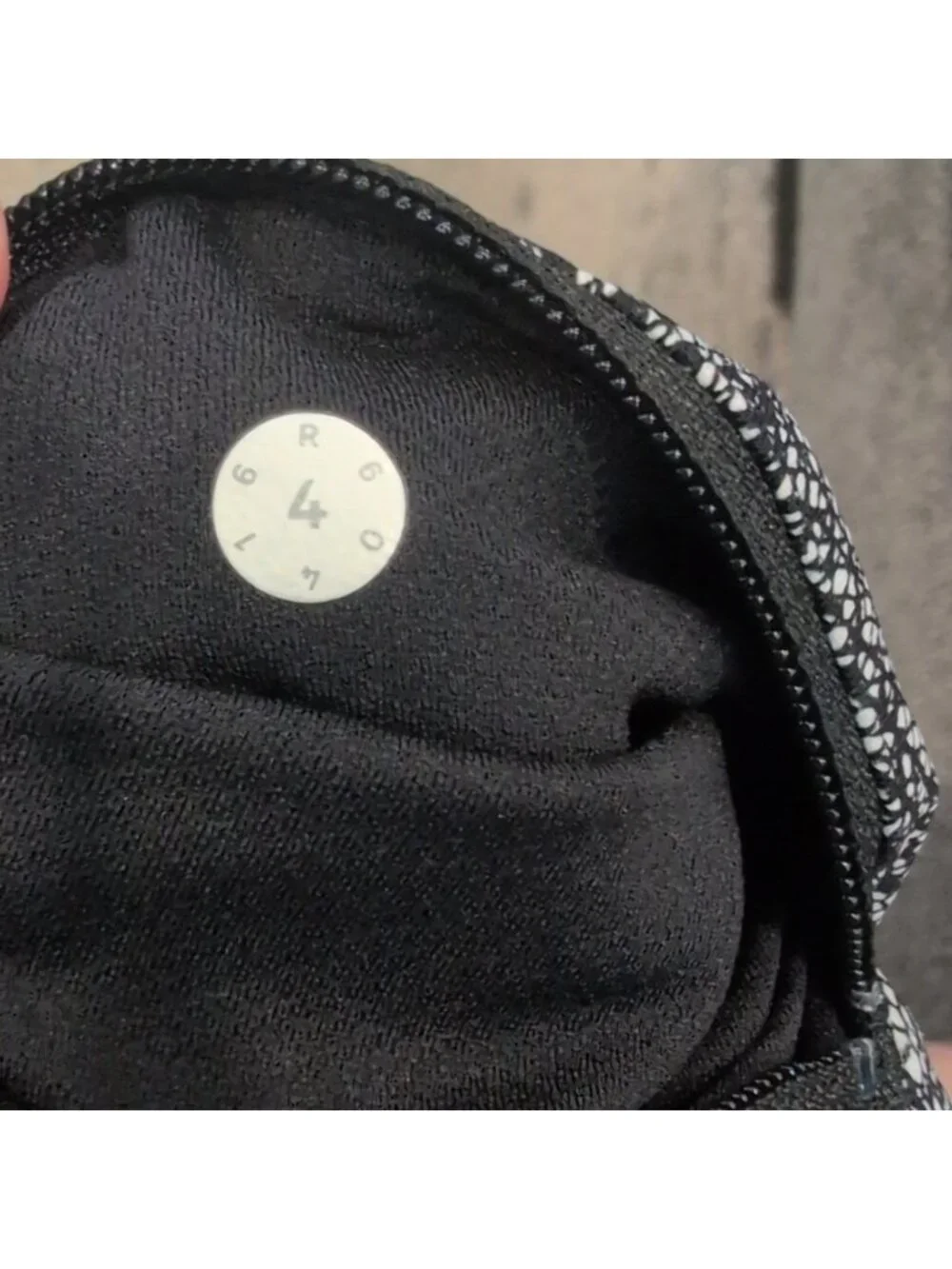Lululemon Pace Rival Crop Line Up White Black / Black